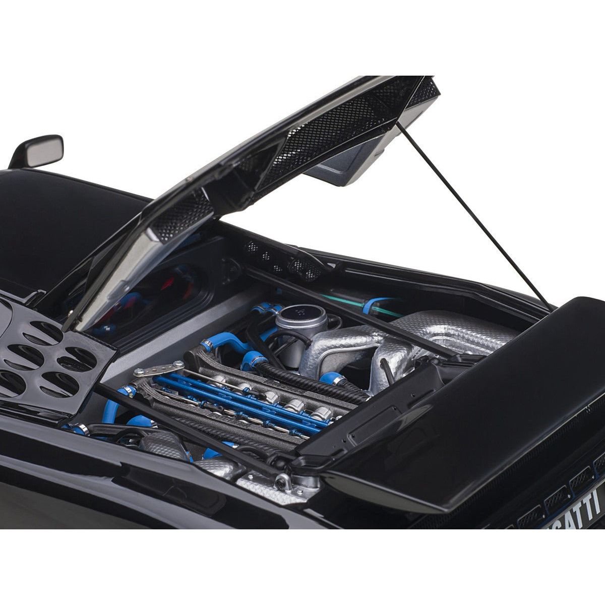 Bugatti EB110 SS Super Sport Nero Vernice Black with Red Interior and Silver Wheels 1/18 Model Car by Autoart - Autoart - ModelCars.com