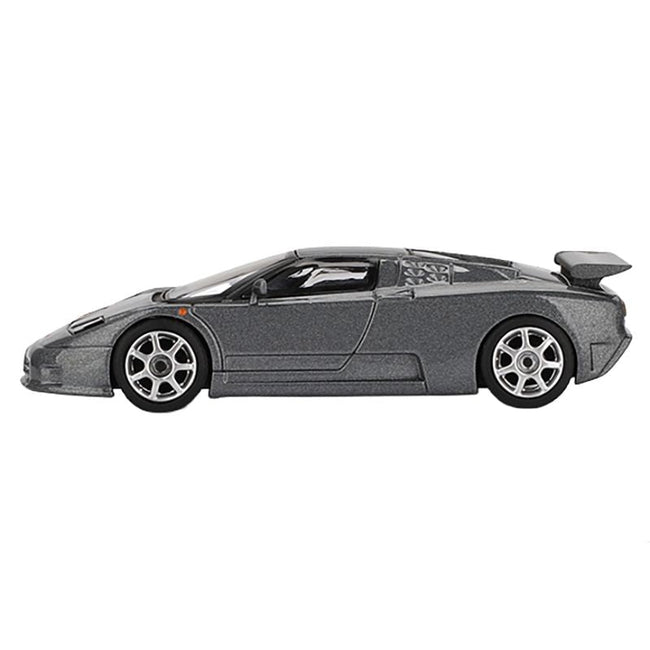 Bugatti EB110 Super Sport Grigio Scuro Dark Gray Metallic Limited Edition 1/64 Diecast Model Car by Mini GT-Mini GT-ModelCars.com