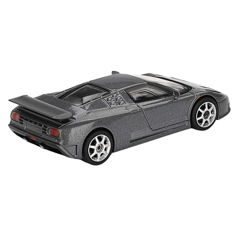 Bugatti EB110 Super Sport Grigio Scuro Dark Gray Metallic Limited Edition 1/64 Diecast Model Car by Mini GT-Mini GT-ModelCars.com