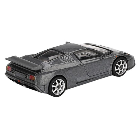 Bugatti EB110 Super Sport Grigio Scuro Dark Gray Metallic Limited Edition 1/64 Diecast Model Car by Mini GT-Mini GT-ModelCars.com