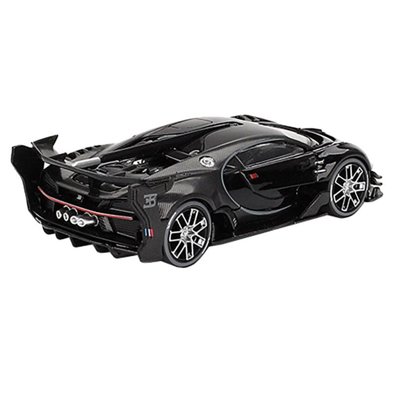 Bugatti Vision Gran Turismo Black and Carbon Limited Edition 1/64 Diecast Model Car by Mini GT - Mini GT - ModelCars.com
