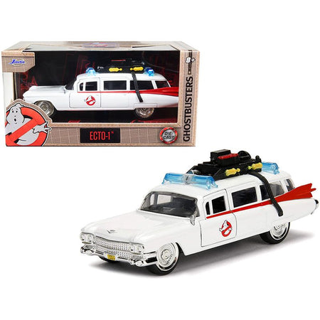 Cadillac Ambulance Ecto-1 from "Ghostbusters" Movie "Hollywood Rides" Series 1/32 Diecast Model Car by Jada-Jada-ModelCars.com