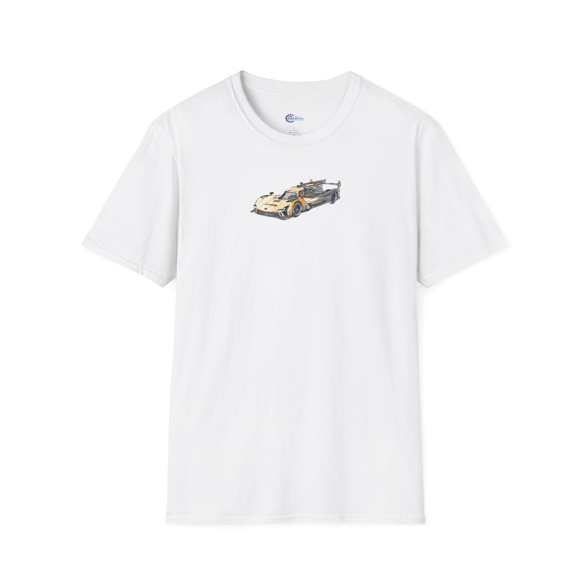 Cadillac V-Series Sketch-Art Le Mans Style T-Shirt, Car Enthusiast Gift, Race Car Fan Shirt,-Modelcars.com-ModelCars.com