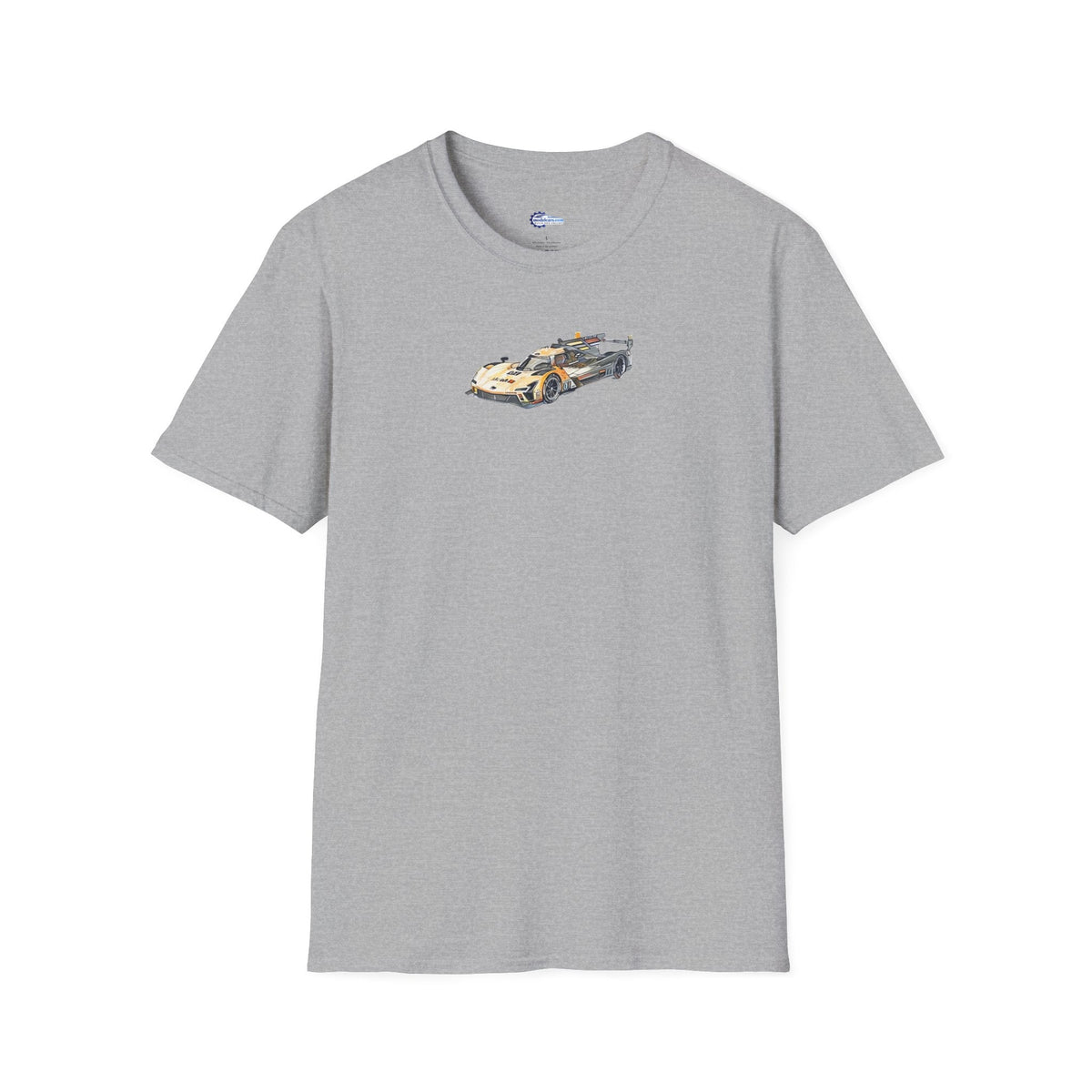 Cadillac V-Series Sketch-Art Le Mans Style T-Shirt, Car Enthusiast Gift, Race Car Fan Shirt,-Modelcars.com-ModelCars.com
