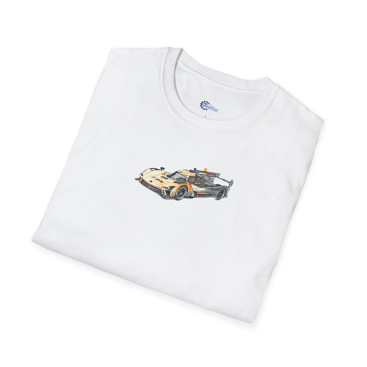 Cadillac V-Series Sketch-Art Le Mans Style T-Shirt, Car Enthusiast Gift, Race Car Fan Shirt,-Modelcars.com-ModelCars.com