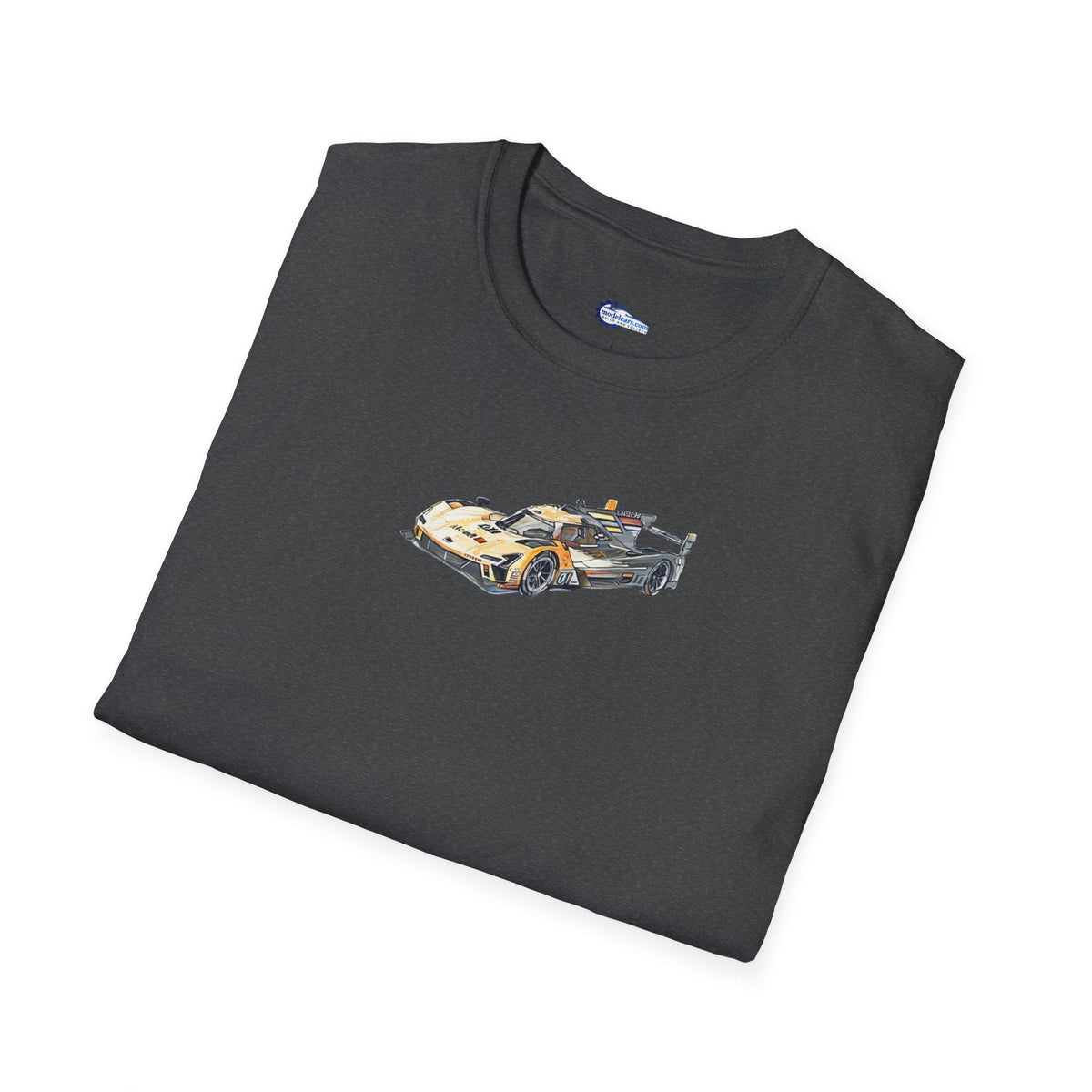 Cadillac V-Series Sketch-Art Le Mans Style T-Shirt, Car Enthusiast Gift, Race Car Fan Shirt,-Modelcars.com-ModelCars.com