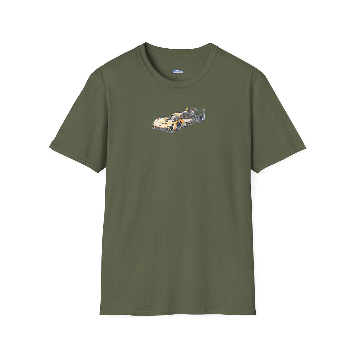 Cadillac V-Series Sketch-Art Le Mans Style T-Shirt, Car Enthusiast Gift, Race Car Fan Shirt,-Modelcars.com-ModelCars.com