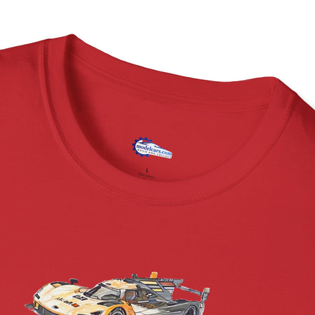 Cadillac V-Series Sketch-Art Le Mans Style T-Shirt, Car Enthusiast Gift, Race Car Fan Shirt,-Modelcars.com-ModelCars.com