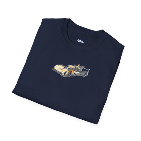 Cadillac V-Series Sketch-Art Le Mans Style T-Shirt, Car Enthusiast Gift, Race Car Fan Shirt,-Modelcars.com-ModelCars.com