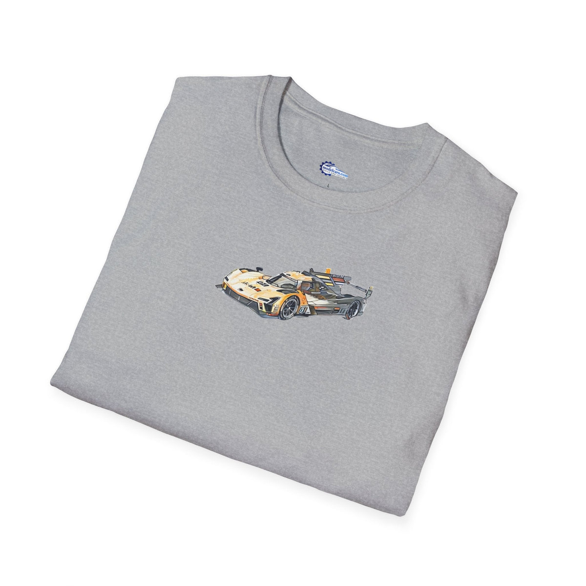 Cadillac V-Series Sketch-Art Le Mans Style T-Shirt, Car Enthusiast Gift, Race Car Fan Shirt,-Modelcars.com-ModelCars.com