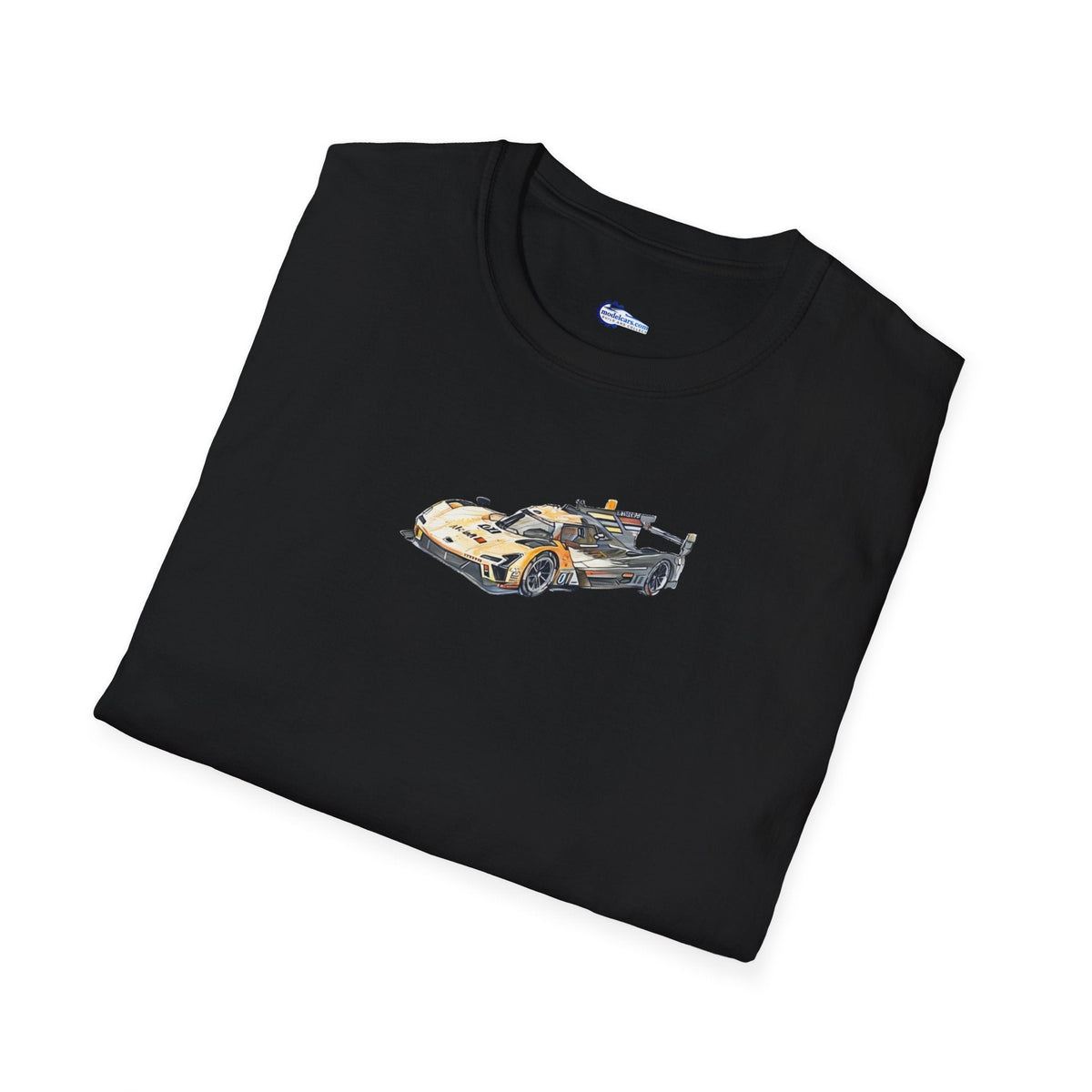 Cadillac V-Series Sketch-Art Le Mans Style T-Shirt, Car Enthusiast Gift, Race Car Fan Shirt,-Modelcars.com-ModelCars.com