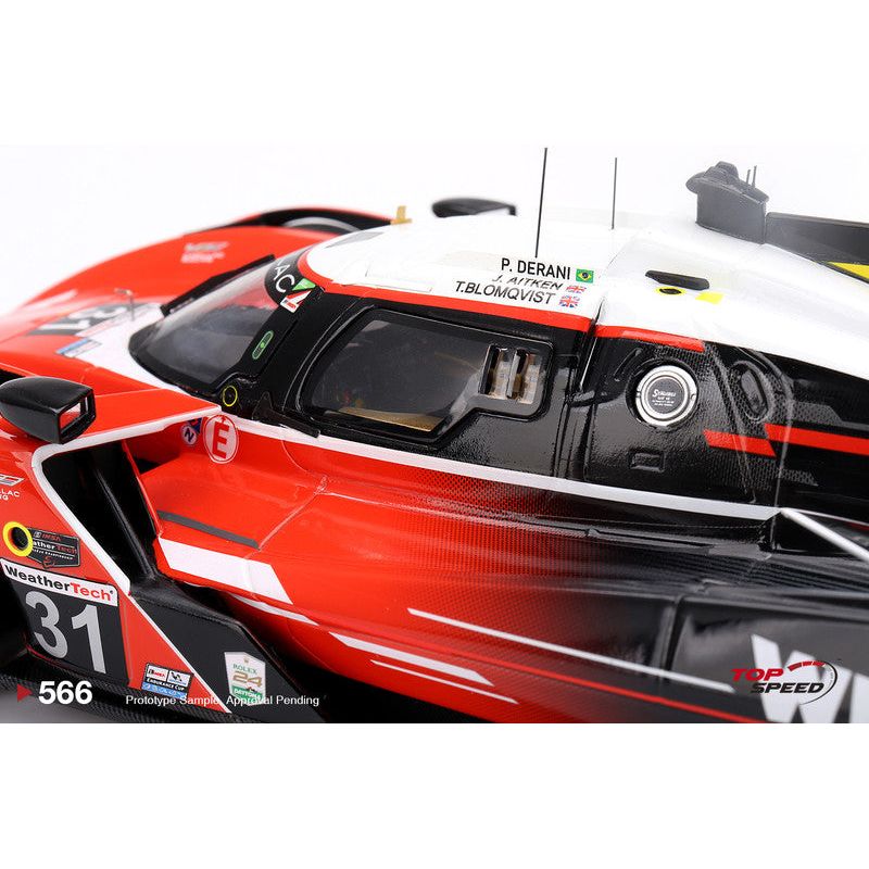 Cadillac V-Series.R #31 Jack Aitken - Tom Blomqvist - Pipo Derani "Whelen Cadillac Racing" 2nd Place IMSA "24 Hours of Daytona" (2024) 1/18 Model Car by Top Speed-Top Speed-ModelCars.com