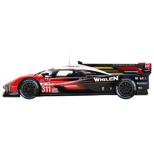 Cadillac V-Series.R #311 Jack Aitken - Pipo Derani - Alexander Sims "Action Express Racing" "24 Hours of Le Mans" (2023) with Acrylic Display Case 1/18 Model Car by Spark-Spark-ModelCars.com
