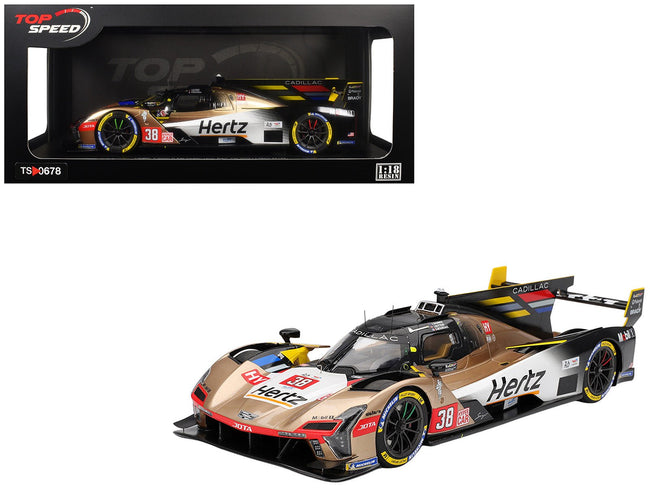 Cadillac V-Series.R 38 Earl Bamber - Sebastien Bourdais - Jenson Button "Cadillac Hertz Team Jota" FIA WEC "24 Hours of Le Mans" (2025) 1/18 Model Car by Top Speed-Top Speed-ModelCars.com