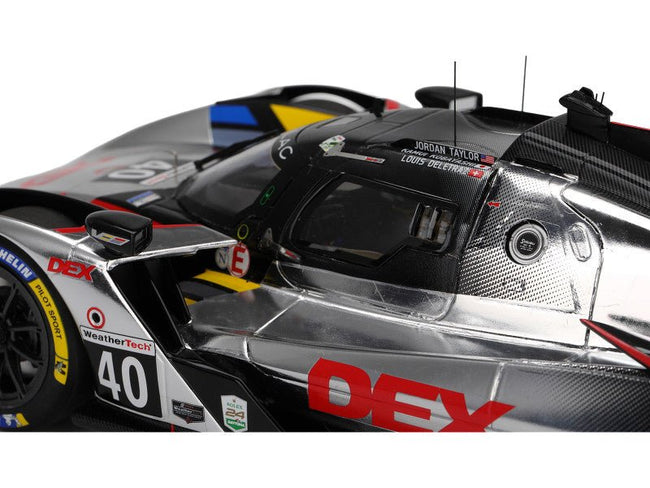 Cadillac V-Series.R #40 Louis Deletraz - Kamui Kobayashi - Jordan Taylor "Cadillac Wayne Taylor Racing" IMSA "24 Hours of Daytona" (2025) 1/18 Model Car by Top Speed-Top Speed-ModelCars.com