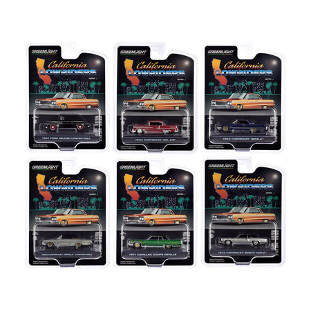 "California Lowriders" Set of 6 pieces Series 5 1/64 Diecast Model Cars by Greenlight - Greenlight - ModelCars.com