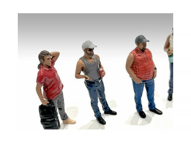 "Campers" 5 piece Figure Set for 1/18 Scale Models by American Diorama-American Diorama-ModelCars.com
