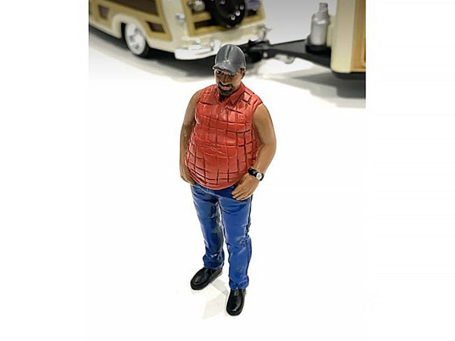 "Campers" Figure 1 for 1/18 Scale Models by American Diorama-American Diorama-ModelCars.com