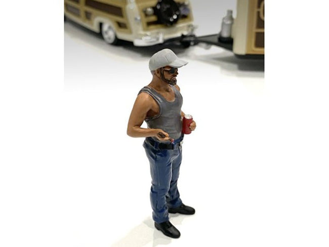 "Campers" Figure 5 for 1/18 Scale Models by American Diorama-American Diorama-ModelCars.com