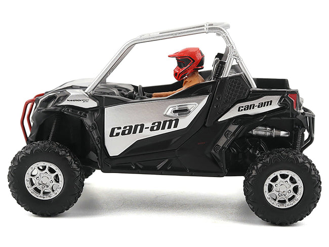 Can-Am Maverick Sport XXC 1000R Silver Metallic and Black with Driver Figure 1/32 Diecast Model by BRP Models-BRP Models-ModelCars.com