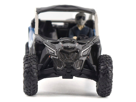 Can-Am Maverick X3 X RS Turbo RR Intense Blue and Chalk Gray with Driver Figure 1/32 Diecast Model by BRP Models-BRP Models-ModelCars.com