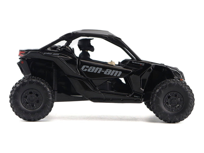 Can-Am Maverick X3 X RS Turbo RR Triple Black with Driver Figure 1/32 Diecast Model by BRP Models-BRP Models-ModelCars.com
