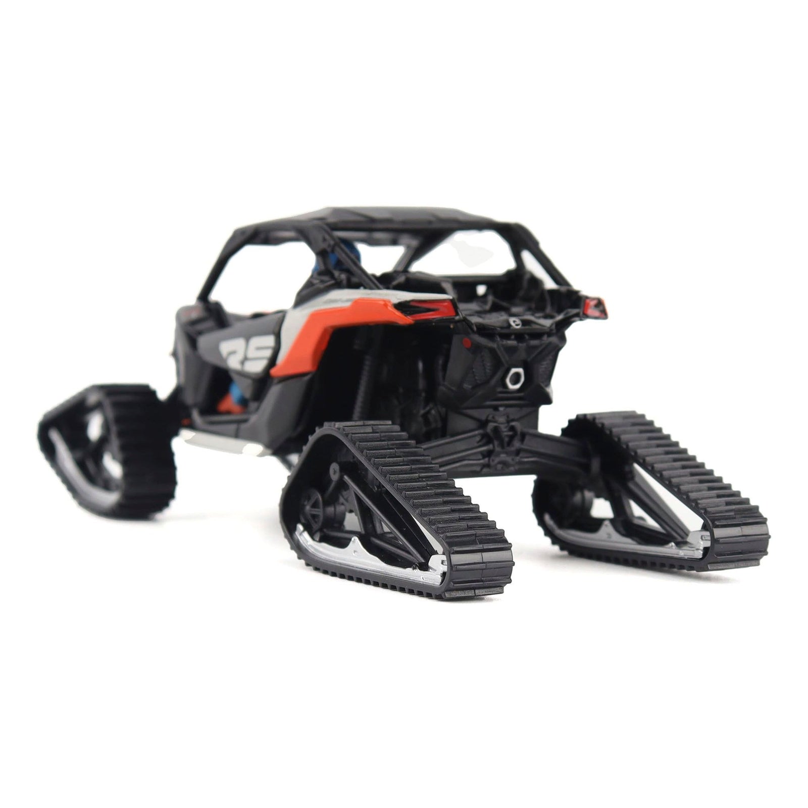 Can - Am Maverick X3 X RS Turbo RR Winter Version Chalk Gray and Magma Red with Driver Figure 1/32 Diecast Model by BRP Models - BRP Models - ModelCars.com