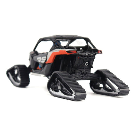 Can-Am Maverick X3 X RS Turbo RR Winter Version Chalk Gray and Magma Red with Driver Figure 1/32 Diecast Model by BRP Models-BRP Models-ModelCars.com
