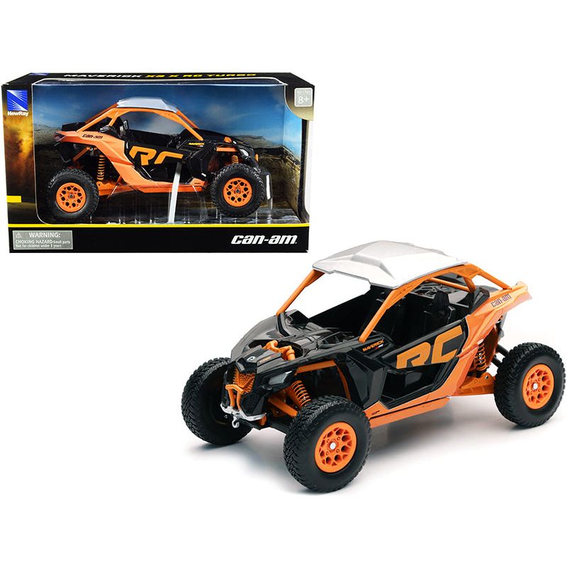 Can - Am Maverick X3 XRC Turbo ATV Orange and Black 1/18 Diecast Model by New Ray - New Ray - ModelCars.com