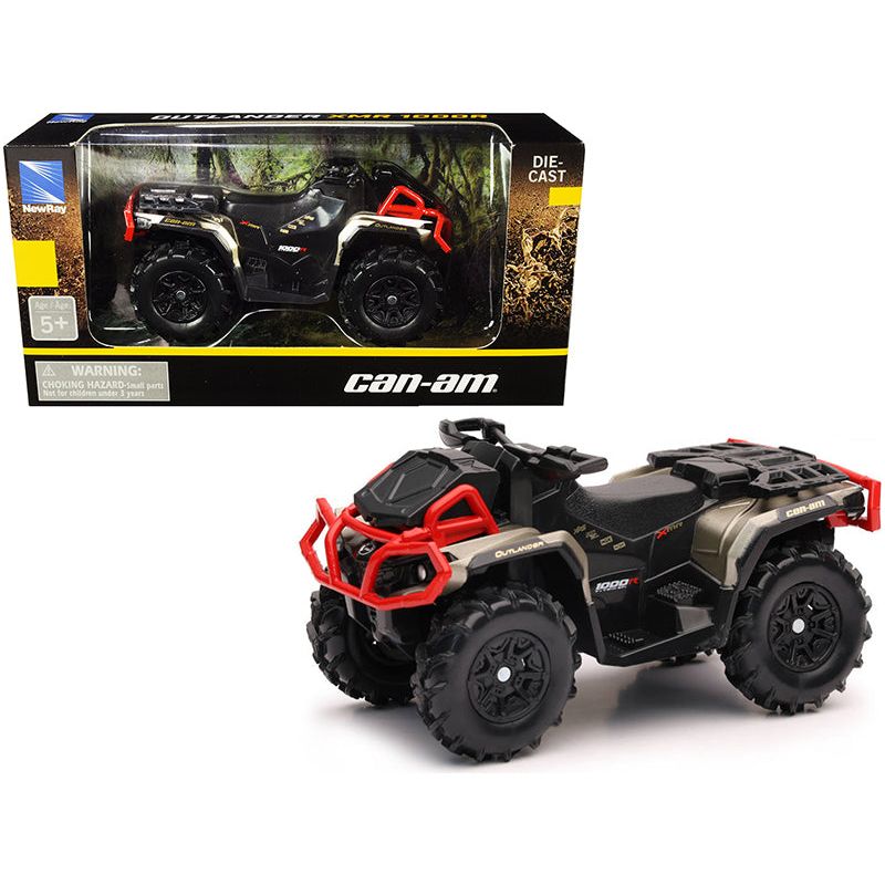 Can - Am Outlander XMR 1000R ATV Black and Gold Diecast Model by New Ray - New Ray - ModelCars.com