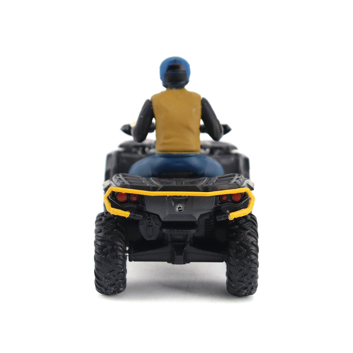 Can-Am Outlander XT-P 1000R ATV Iron Gray and Neo Yellow with Driver Figure 1/32 Diecast Model by BRP Models-BRP Models-ModelCars.com