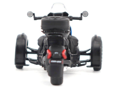 Can-Am Ryker Rally 3-Wheel Motorcycle Galactic Blue and Black 1/32 Diecast Model by BRP Models-BRP Models-ModelCars.com