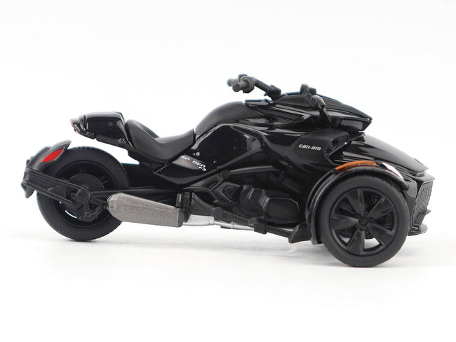 Can-Am Spyder F3 3-Wheel Motorcycle Steel Black Metallic 1/32 Diecast Model by BRP Models-BRP Models-ModelCars.com
