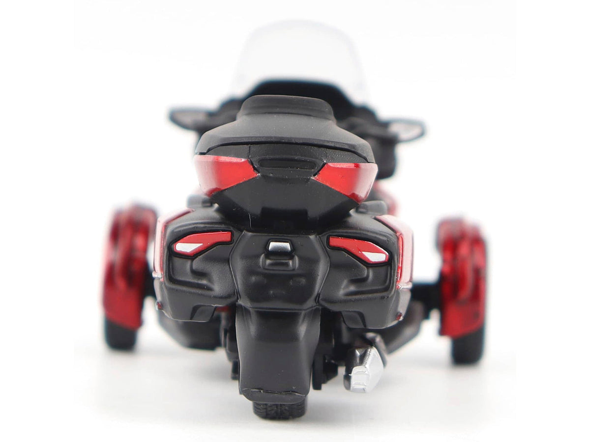 Can-Am Spyder RT Limited 3-Wheel Motorcycle Deep Marsala Red Metallic with Driver Figure 1/32 Diecast Model by BRP Models-BRP Models-ModelCars.com