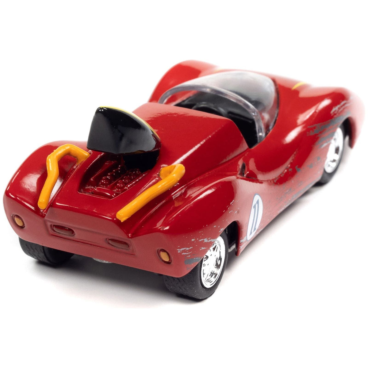 Captain Terror's Car 11 Red (Raced Version) "Speed Racer" (1967) TV Series "Pop Culture" 2022 Release 4 1/64 Diecast Model Car by Johnny Lightning-Johnny Lightning-ModelCars.com