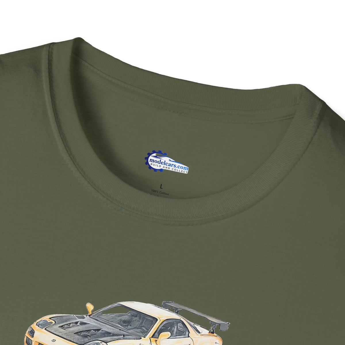 Car Enthusiast Tee, JDM Tuner Shirt, Sketch Art Mazda 1993 RX-7-Modelcars.com-ModelCars.com
