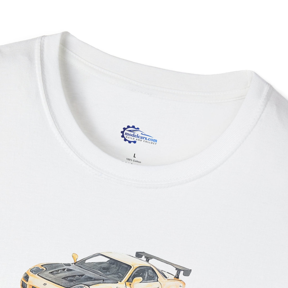 Car Enthusiast Tee, JDM Tuner Shirt, Sketch Art Mazda 1993 RX-7-Modelcars.com-ModelCars.com