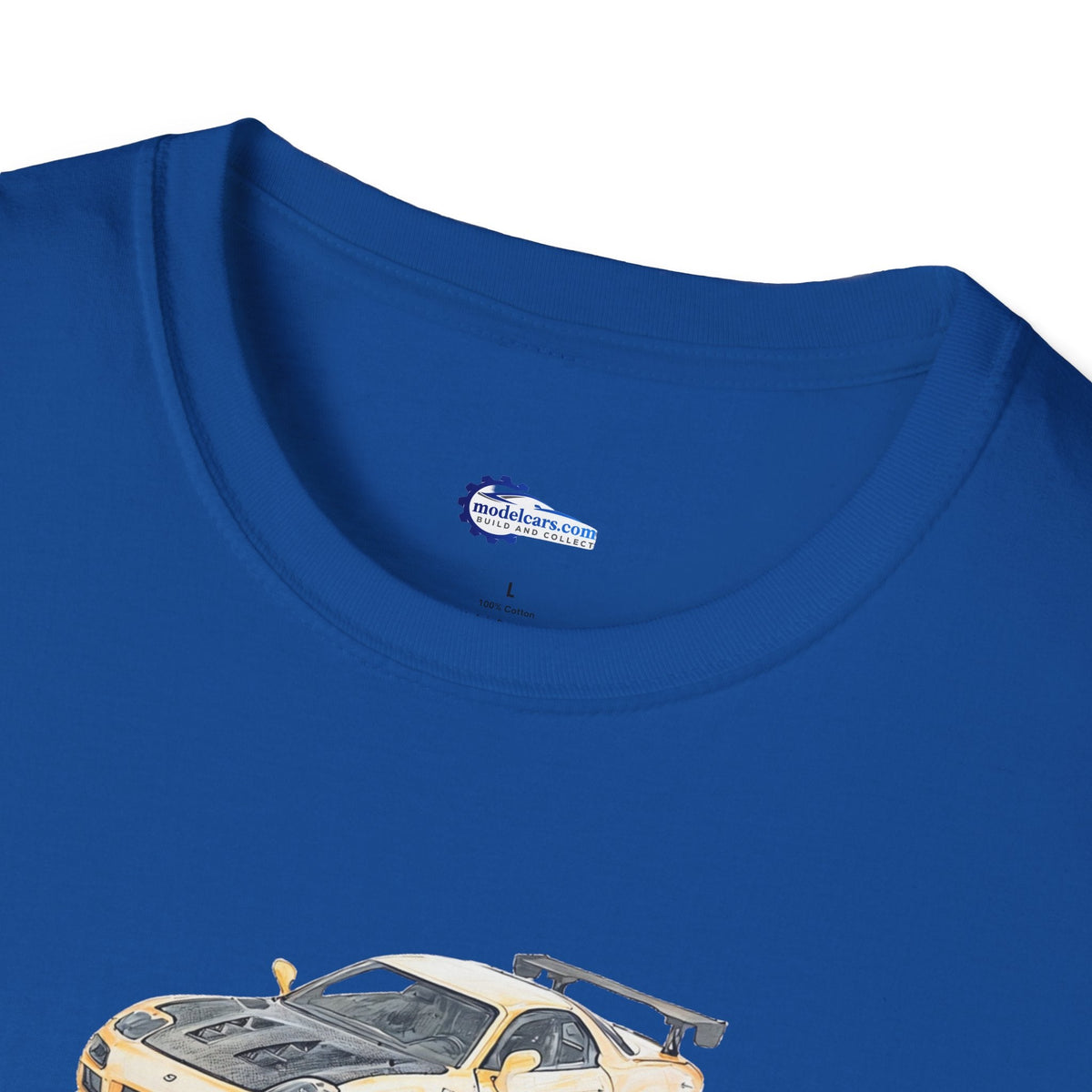 Car Enthusiast Tee, JDM Tuner Shirt, Sketch Art Mazda 1993 RX-7-Modelcars.com-ModelCars.com