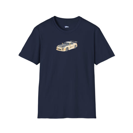 Car Enthusiast Tee, JDM Tuner Shirt, Sketch Art Mazda 1993 RX-7-Modelcars.com-ModelCars.com