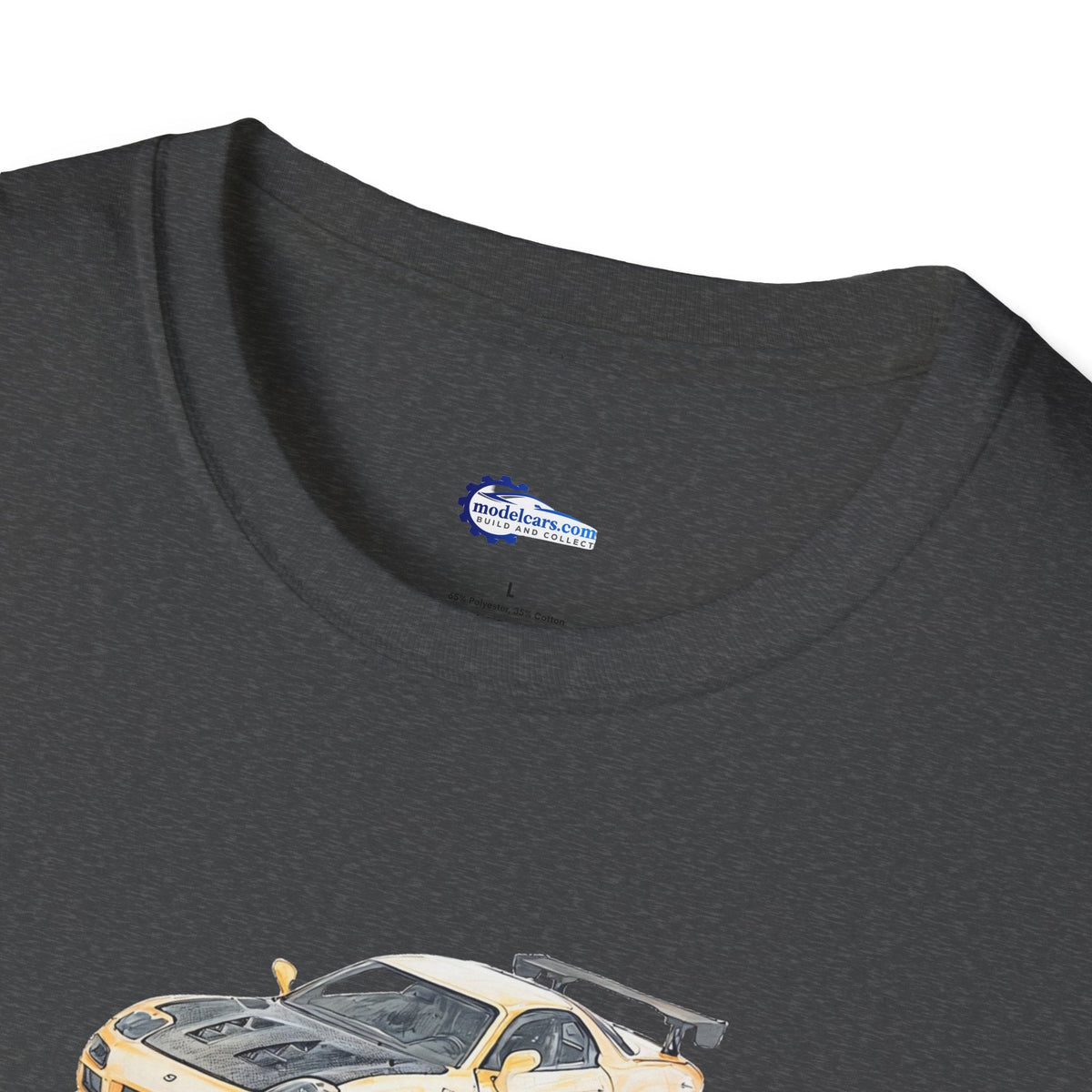 Car Enthusiast Tee, JDM Tuner Shirt, Sketch Art Mazda 1993 RX-7-Modelcars.com-ModelCars.com
