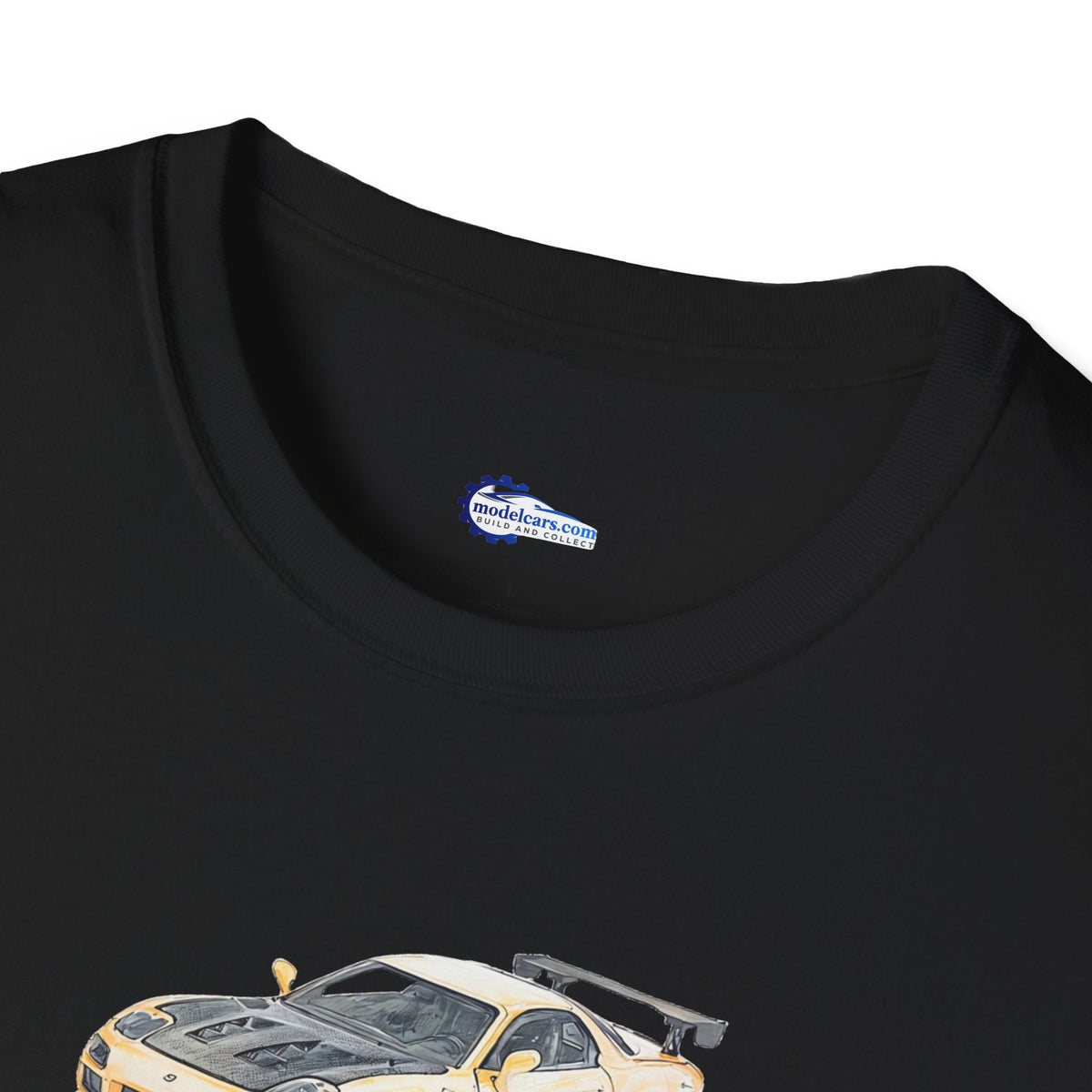 Car Enthusiast Tee, JDM Tuner Shirt, Sketch Art Mazda 1993 RX-7-Modelcars.com-ModelCars.com