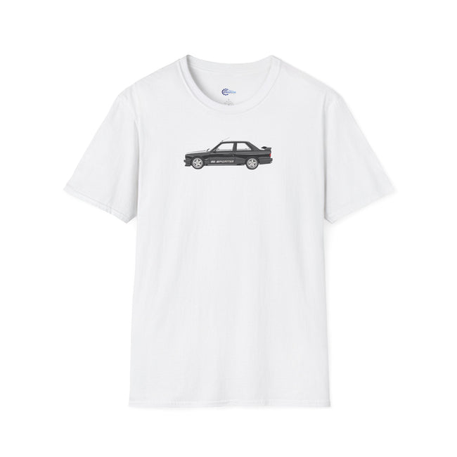 Cartoon Art - 1985 BMW AC Schnitzer ACS3 Sport 2.5 T-Shirt-Modelcars.com-ModelCars.com