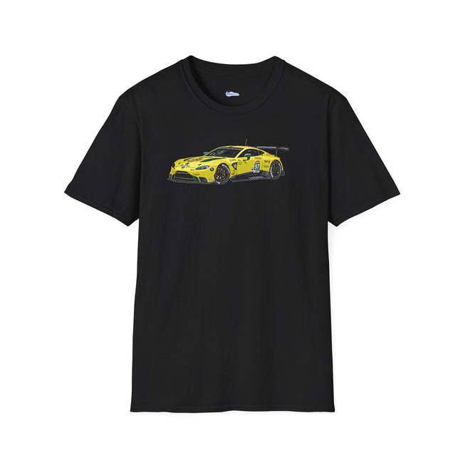 Cartoon Art 2018 Aston Martin Vantage GTE #97 Lynn - Martin - Adam Le Mans PRO - Unisex T-Shirt - Racing Enthusiast Apparel-Modelcars.com-ModelCars.com