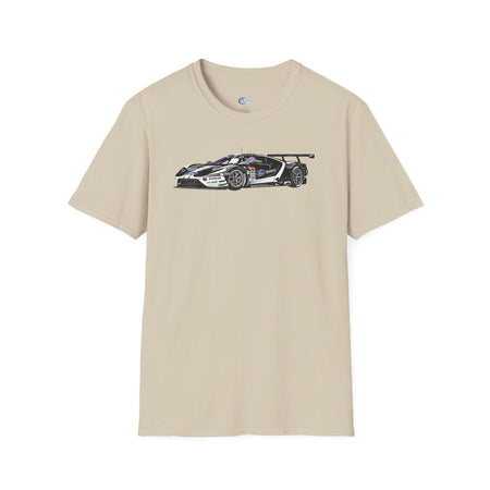 Cartoon Art 24 Hours of Le Mans Ford GT Unisex T-Shirt - Racing Enthusiast Apparel-Modelcars.com-ModelCars.com