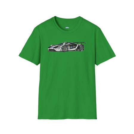 Cartoon Art 24 Hours of Le Mans Ford GT Unisex T-Shirt - Racing Enthusiast Apparel-Modelcars.com-ModelCars.com