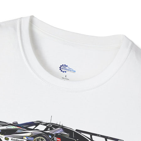 Cartoon Art 24 Hours of Le Mans Ford GT Unisex T-Shirt - Racing Enthusiast Apparel-Modelcars.com-ModelCars.com