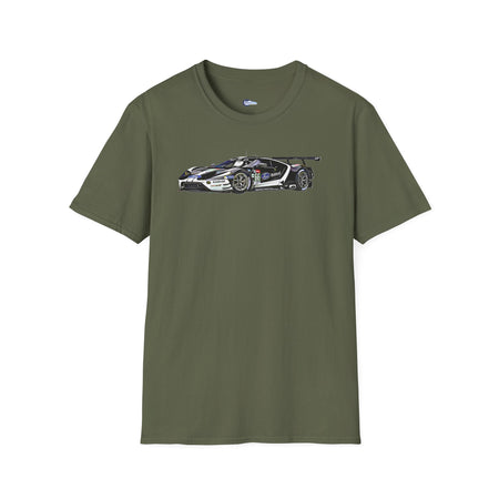 Cartoon Art 24 Hours of Le Mans Ford GT Unisex T-Shirt - Racing Enthusiast Apparel-Modelcars.com-ModelCars.com
