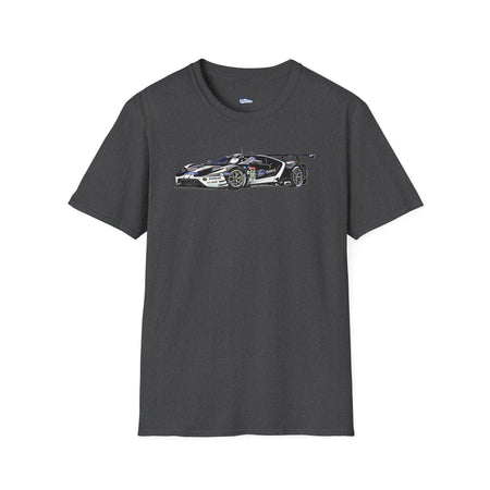 Cartoon Art 24 Hours of Le Mans Ford GT Unisex T-Shirt - Racing Enthusiast Apparel-Modelcars.com-ModelCars.com