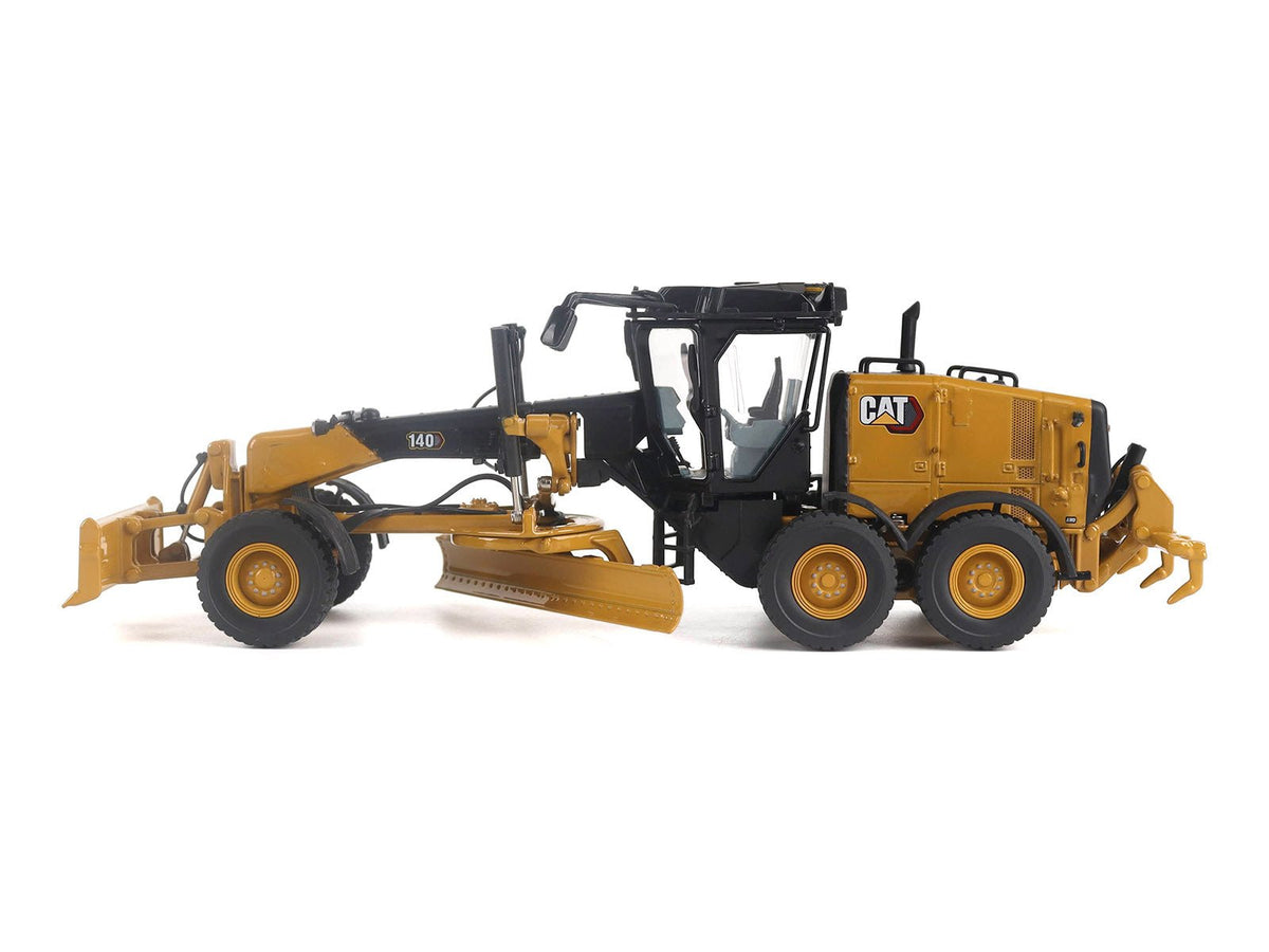 CAT Caterpillar 140 JOY Motor Grader Yellow with Black Top "High Line" Series 1/50 Diecast Model by Diecast Masters-Diecast Masters-ModelCars.com