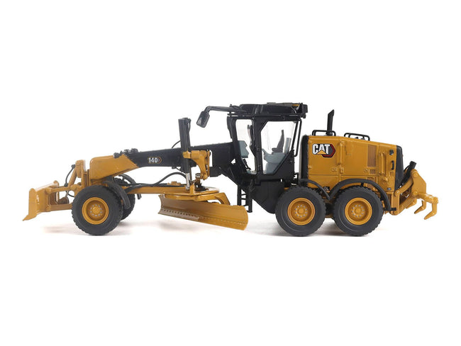 CAT Caterpillar 140 JOY Motor Grader Yellow with Black Top "High Line" Series 1/50 Diecast Model by Diecast Masters-Diecast Masters-ModelCars.com